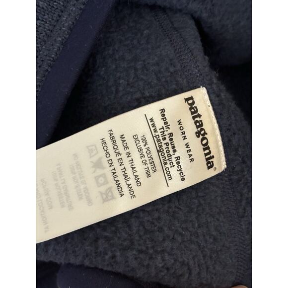 Patagonia Better Sweater 1/4 Zip Blue Fleece Knit Pullover Sweater Womens S - Picture 10 of 11